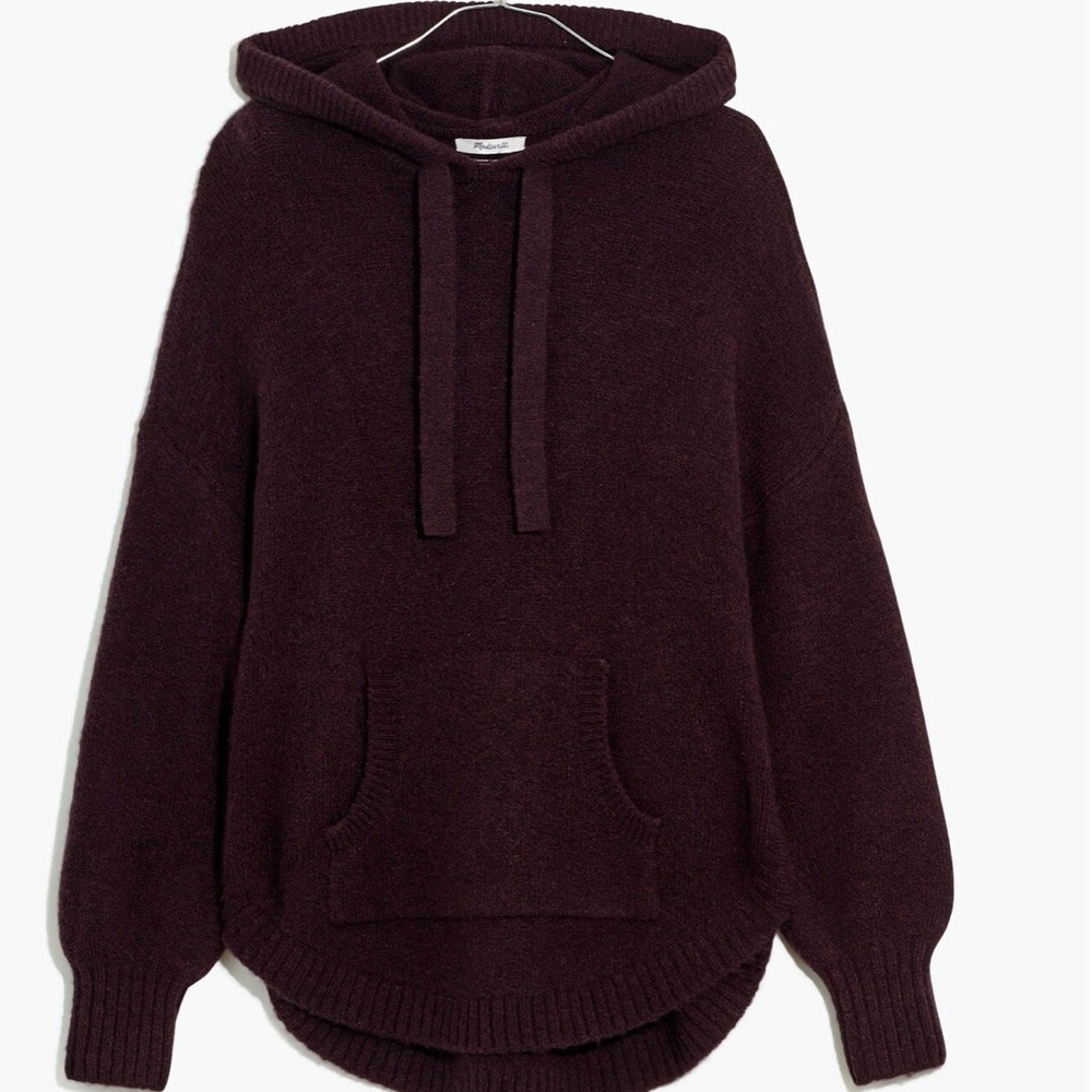 Madewell Wilmington Heather Raisin Hoodie Sweater